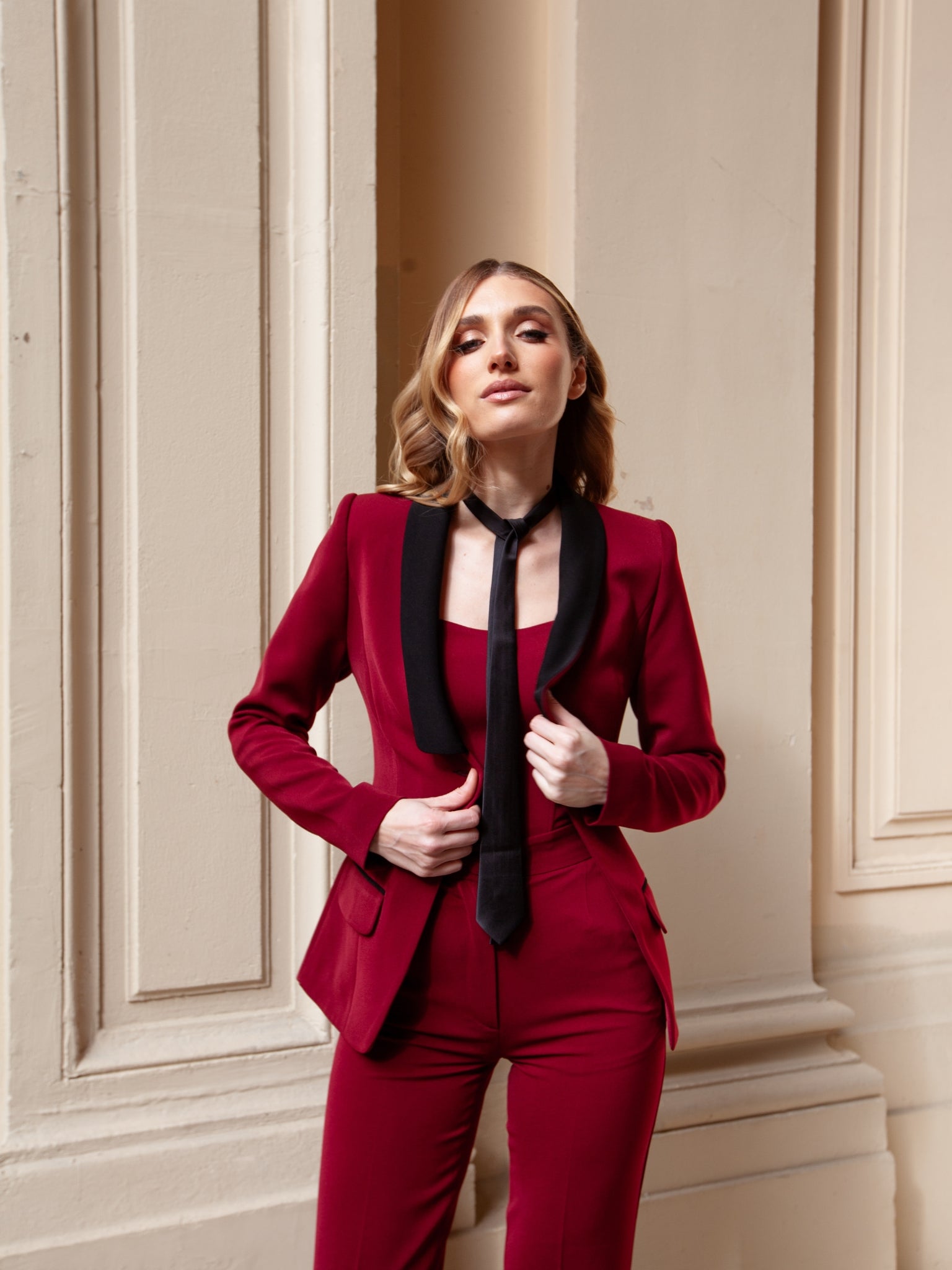 Vision Tailored Blazer & Trousers Suit by Tia Dorraine Women's Luxury Fashion Designer Clothing Brand