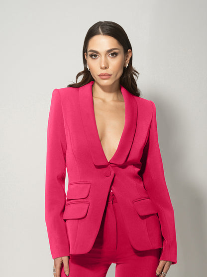 Vision Timeless Single-Breasted Blazer by Tia Dorraine Women's Luxury Fashion Designer Clothing Brand