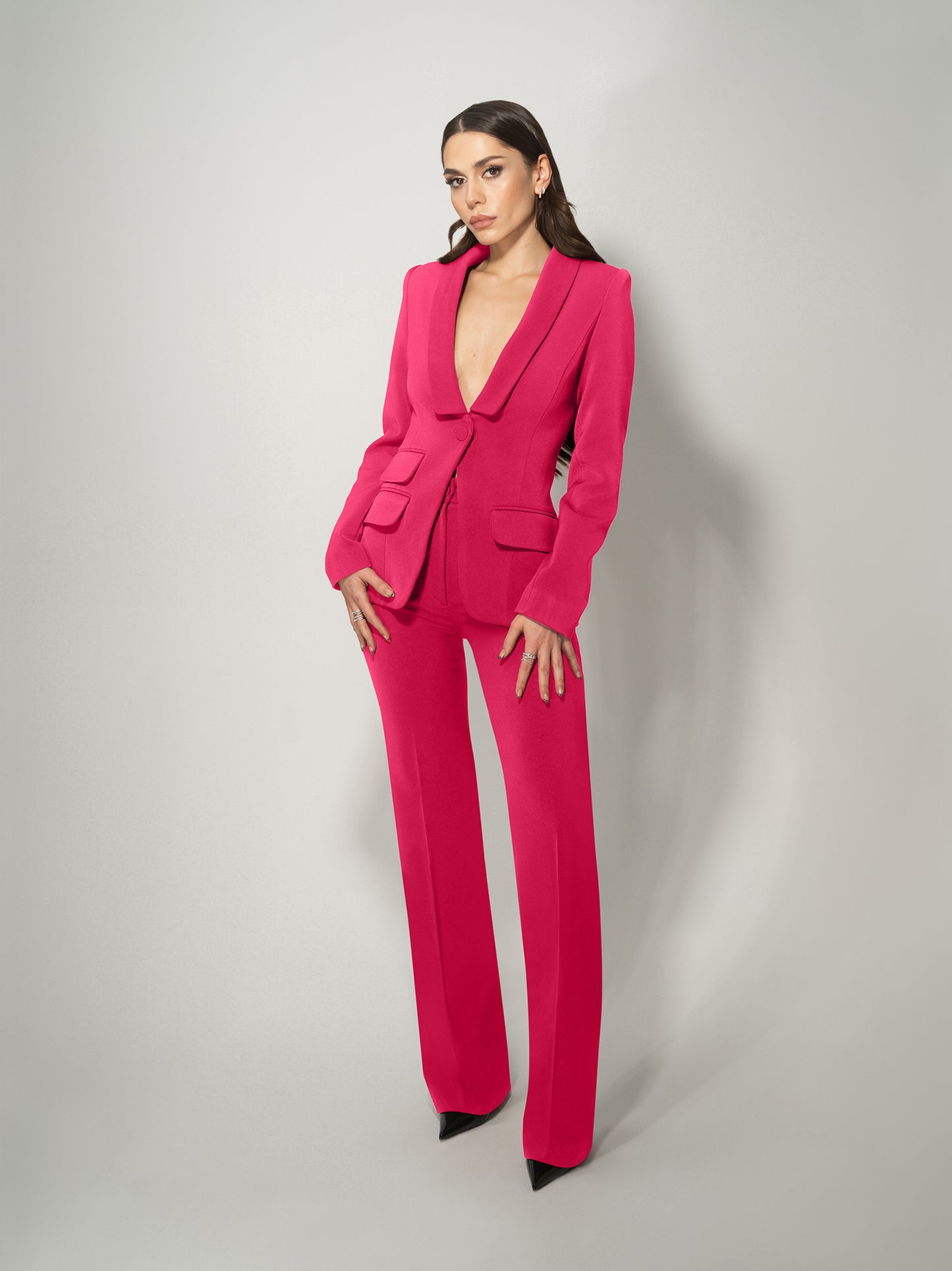 Vision Timeless Single-Breasted Blazer by Tia Dorraine Women's Luxury Fashion Designer Clothing Brand