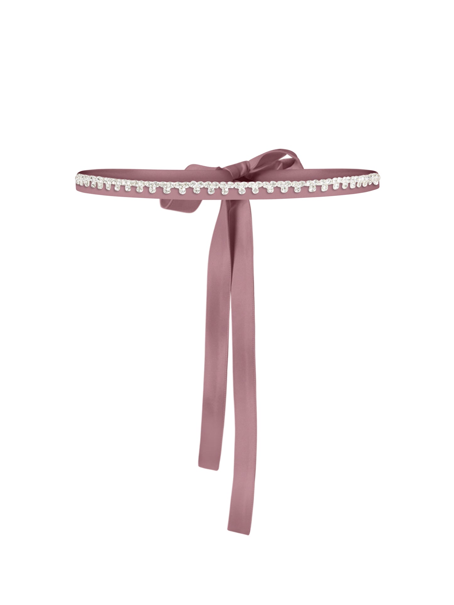 Crystal-Embellished Belt - Light Purple