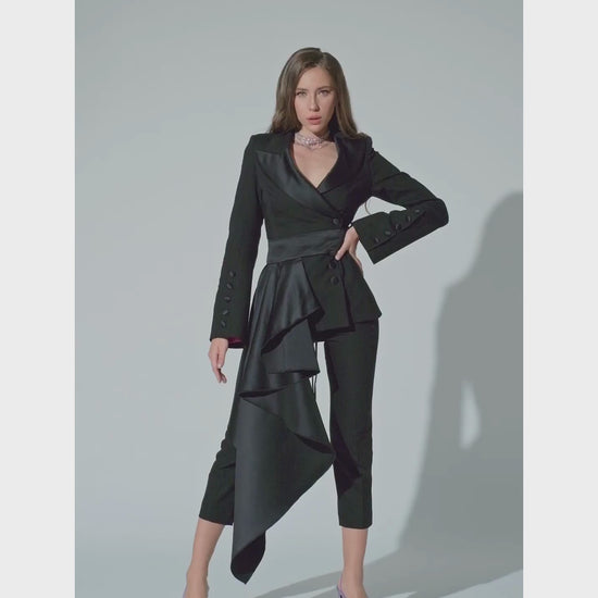 Chic Impressions Three-Piece Power Suit by Tia Dorraine Women's Luxury Fashion Designer Clothing Brand