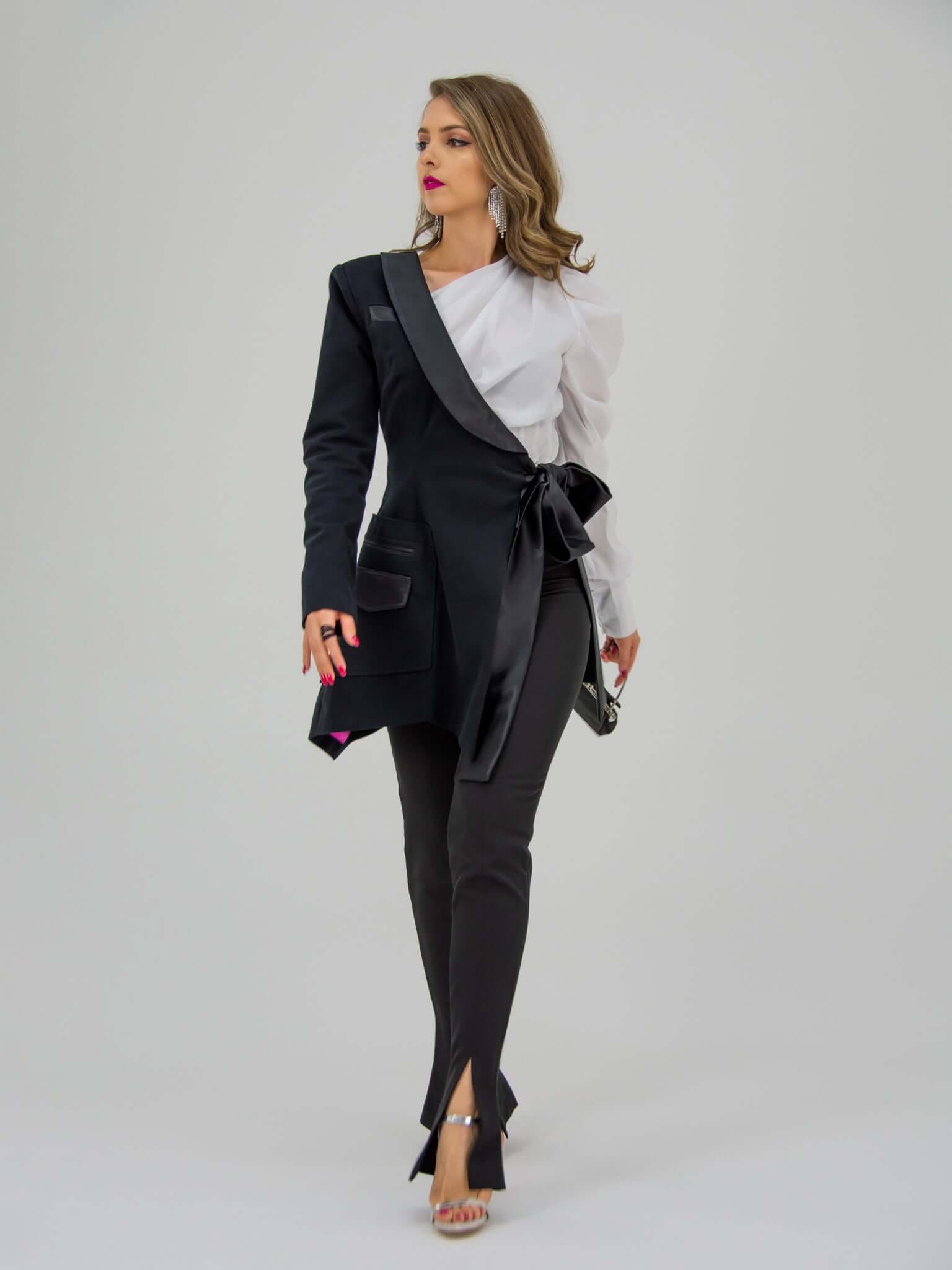 Black on sale half blazer