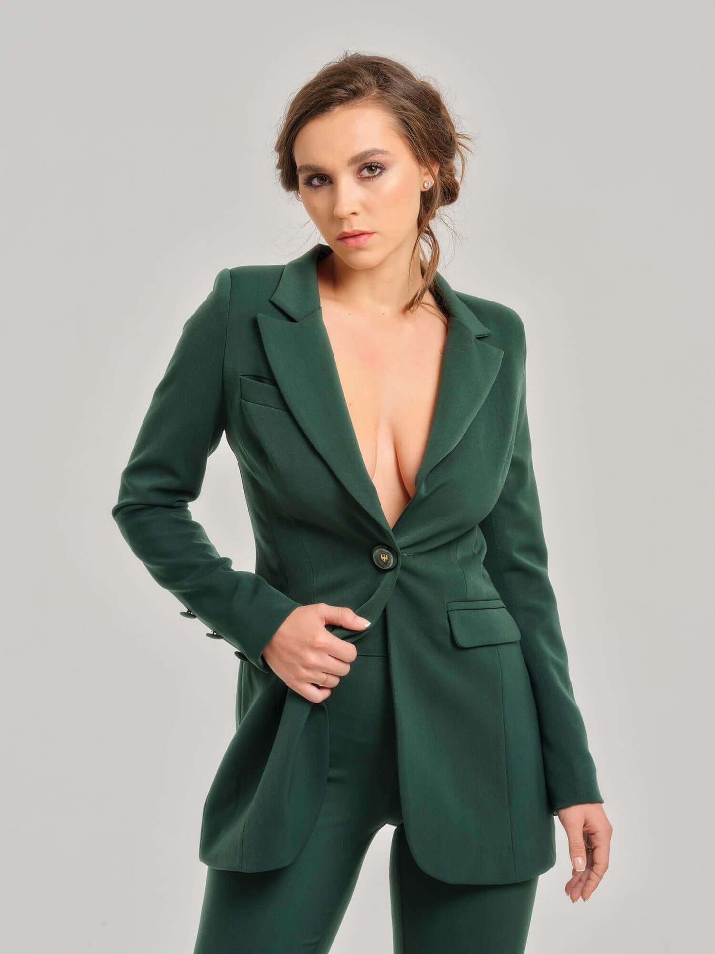 Emerald Dream Timeless Power Suit by Tia Dorraine Women's Luxury Fashion Designer Clothing Brand