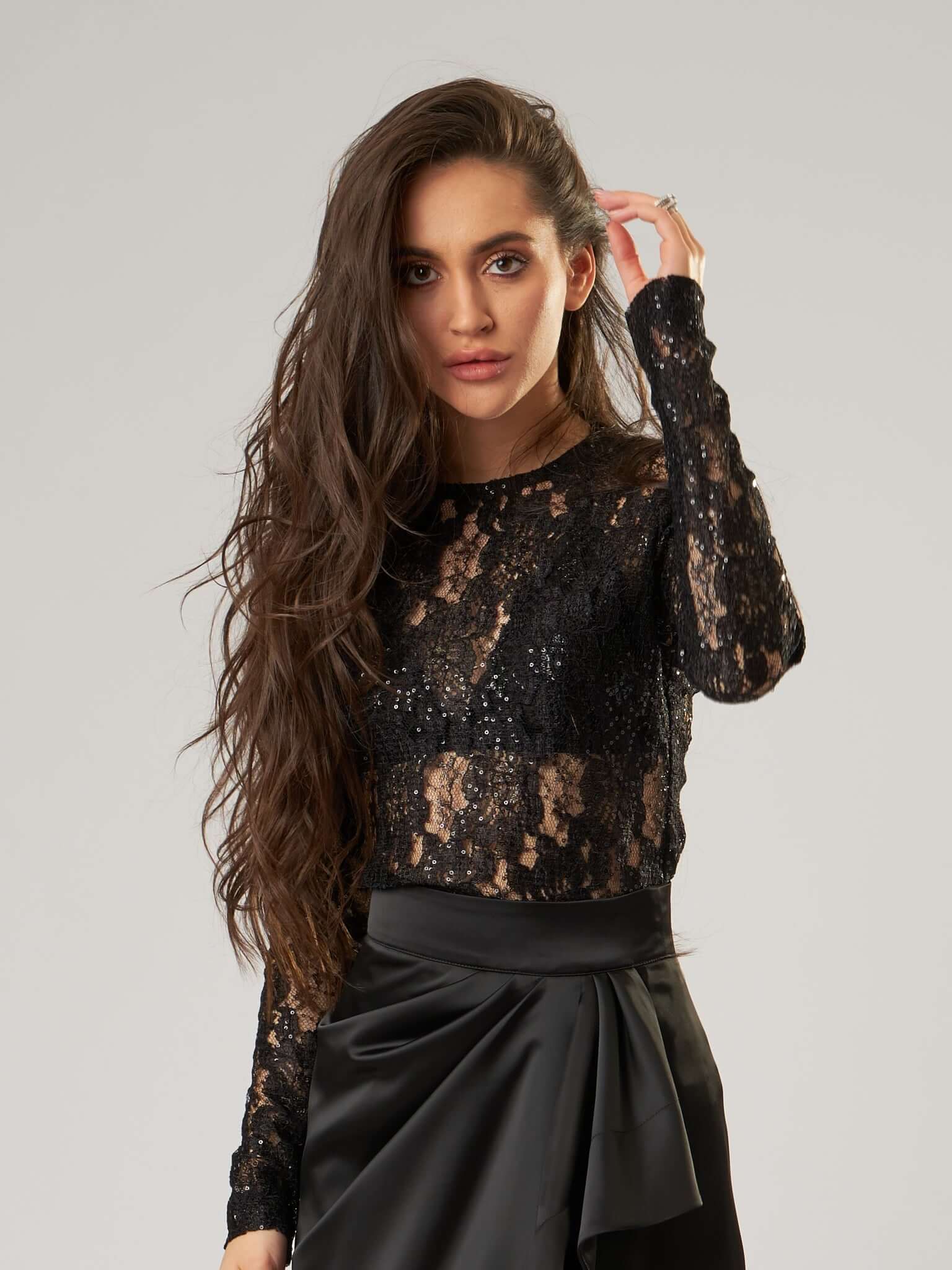 Designer lace tops best sale