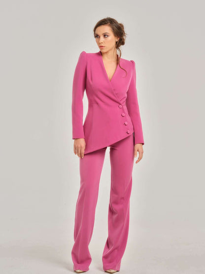 Sweet Desire Asymmetric Power Suit by Tia Dorraine Women's Luxury Fashion Designer Clothing Brand