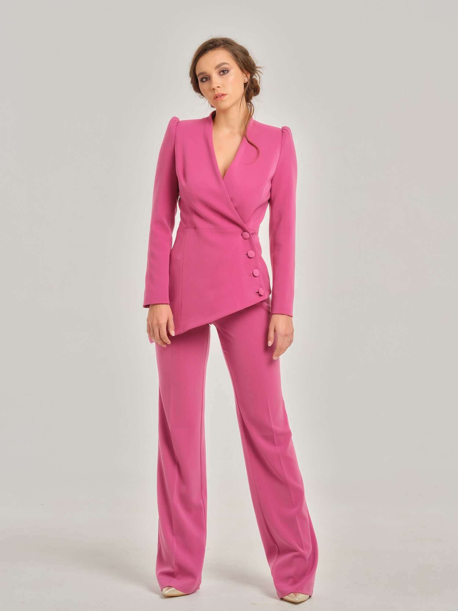 Sweet Desire Asymmetric Power Suit by Tia Dorraine Women's Luxury Fashion Designer Clothing Brand