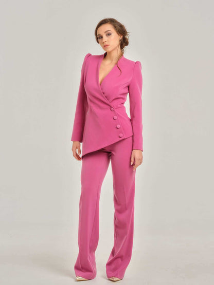 Sweet Desire Asymmetric Power Suit by Tia Dorraine Women's Luxury Fashion Designer Clothing Brand